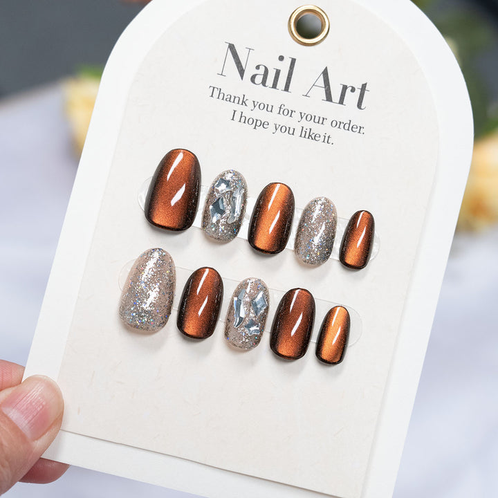 Hochglanz Press-On Nagelkunst