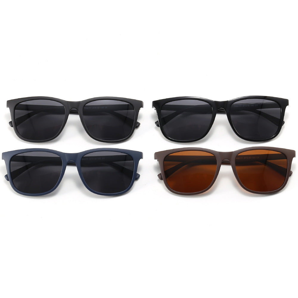 Damen modische Sonnenbrille mit robustem, mattem Rahmen Karnz