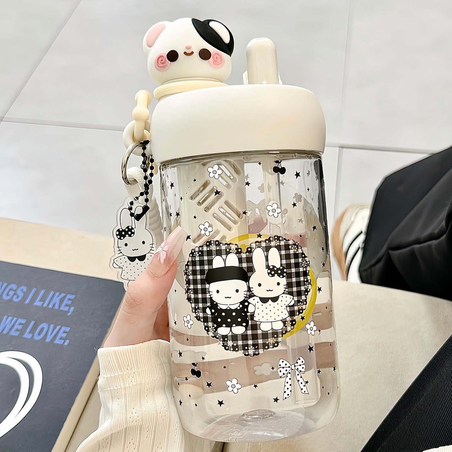 Damen Trinkflasche mit lustigem Design Karnz