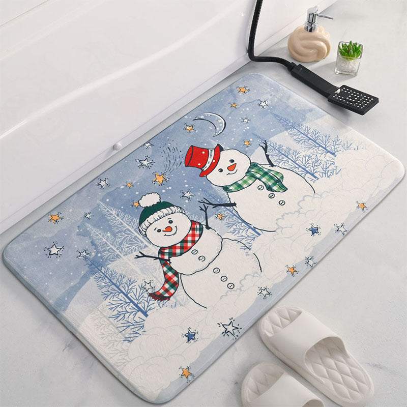 Weihnachtlichem Soft-Badezimmermatte