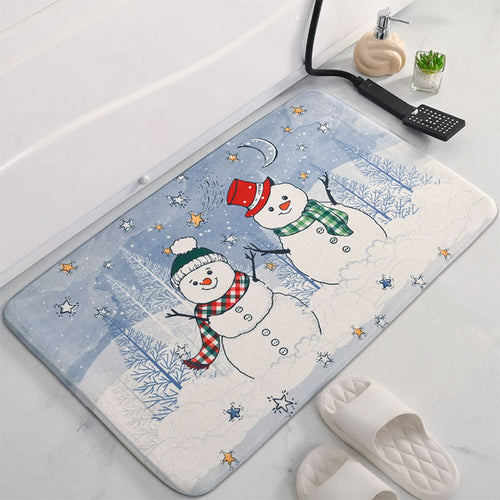 Weihnachtlichem Soft-Badezimmermatte
