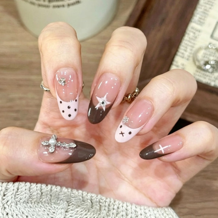 Ombre Nail Art Press-On Nails Set Karnz