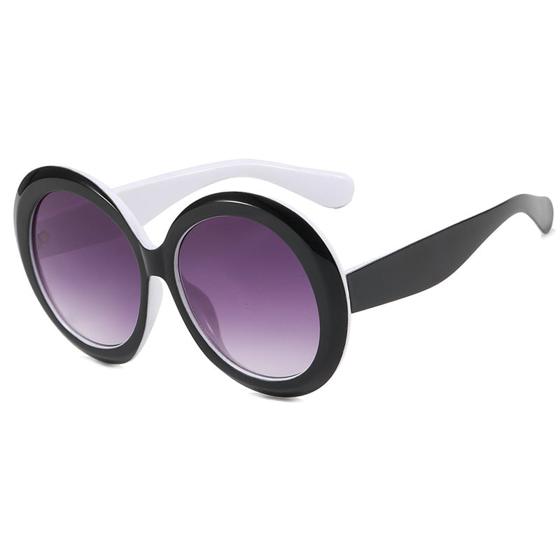 Damen modische Sonnenbrille mit großem Rahmen und UV-Schutz Karnz