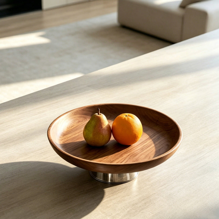 Elegante Holzservierschüssel