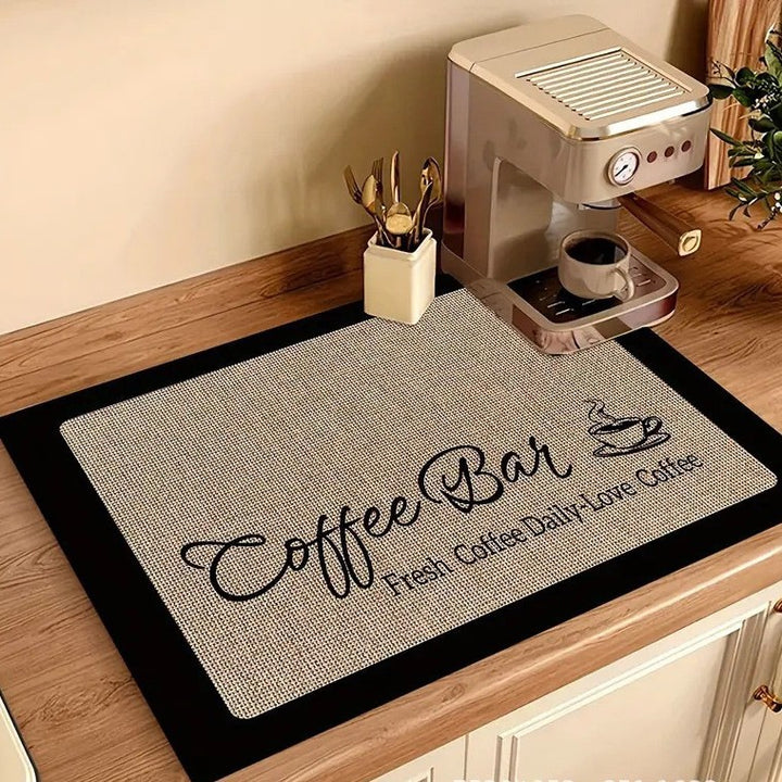 Kaffeethemen dekorative Küchenmatte