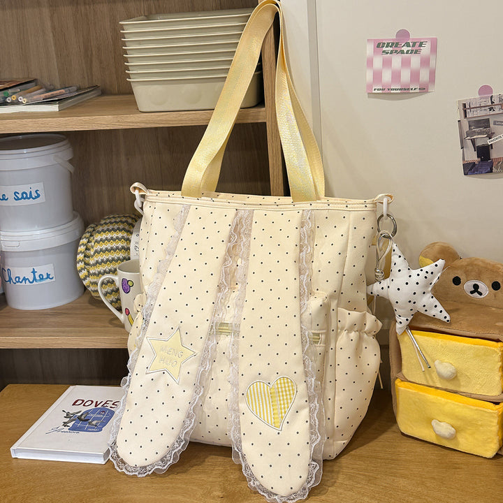 Verspielter dekorativer Patchwork-Rucksack Karnz