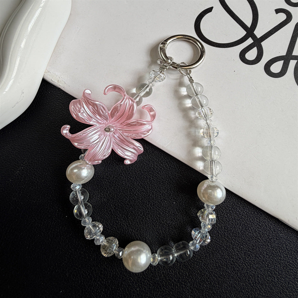 Elegante Blumen-inspirierte Perlen-Schlüsselanhänger Karnz