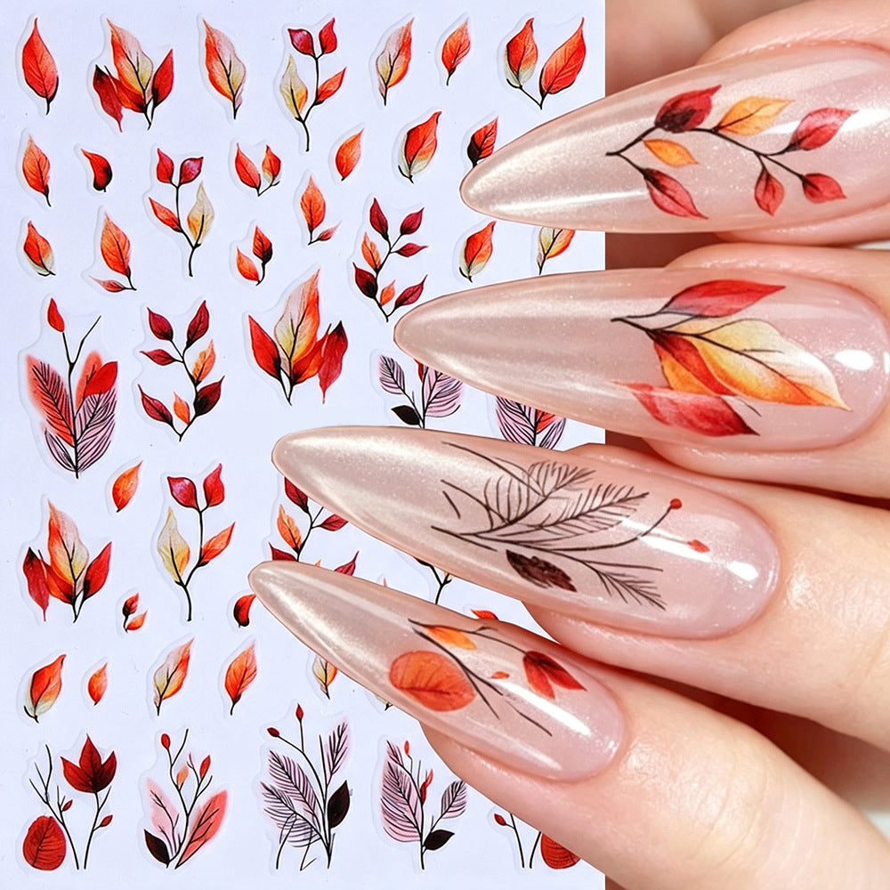 Herbst-Themen Nagelkunst Aufkleber Set
