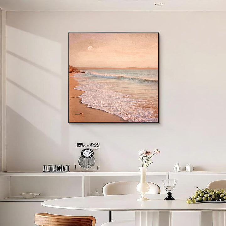 Küsten Sonnenuntergang Seestück Leinwandkunst