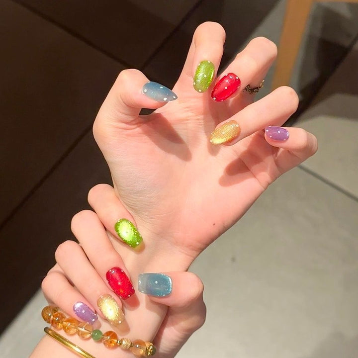 Künstlerisches Ombre Glitter Nagelkunst Set Karnz