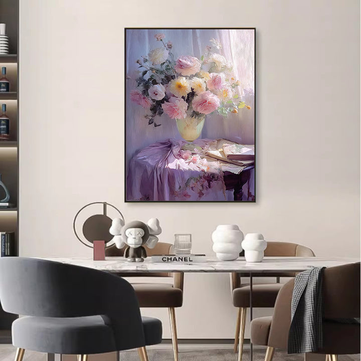 Künstlerische florale Leinwand Wandkunst
