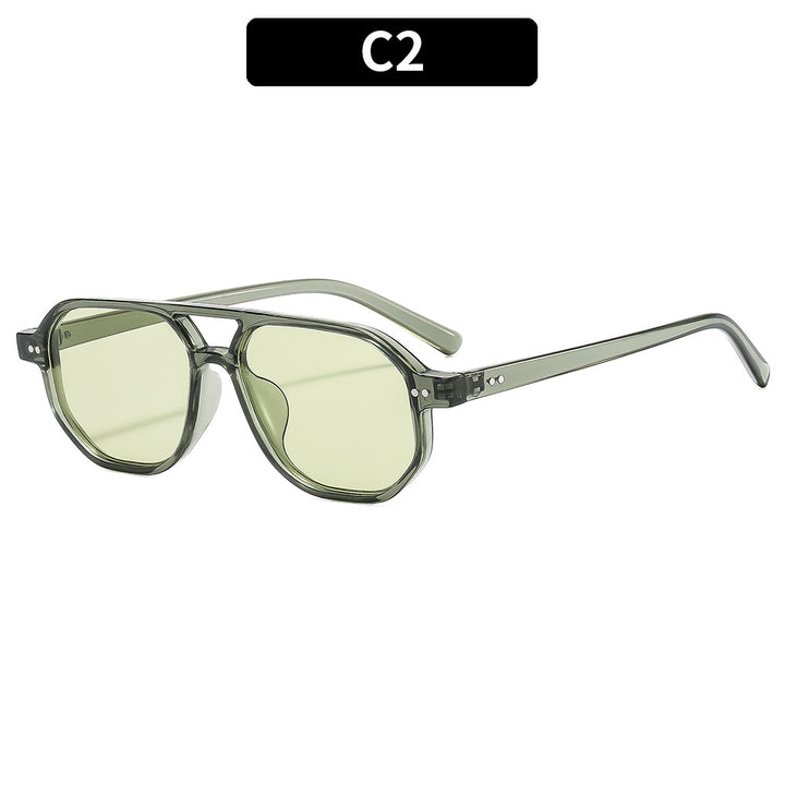 Moderne achteckige Sonnenbrille