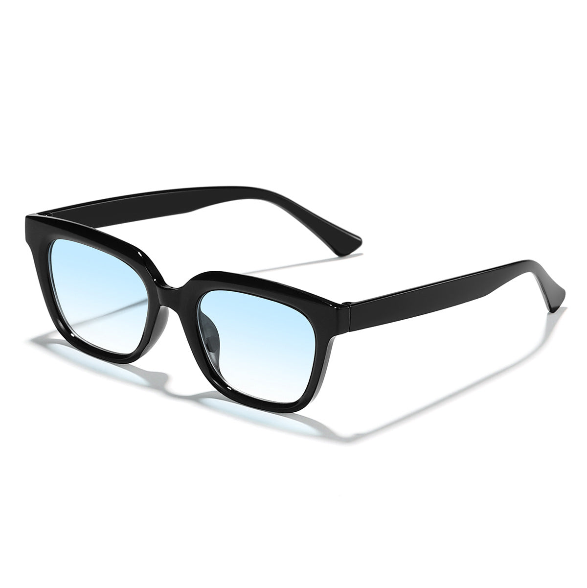 Damen Moderne quadratische Sonnenbrille mit stilvollem Transparenzrahmen Karnz