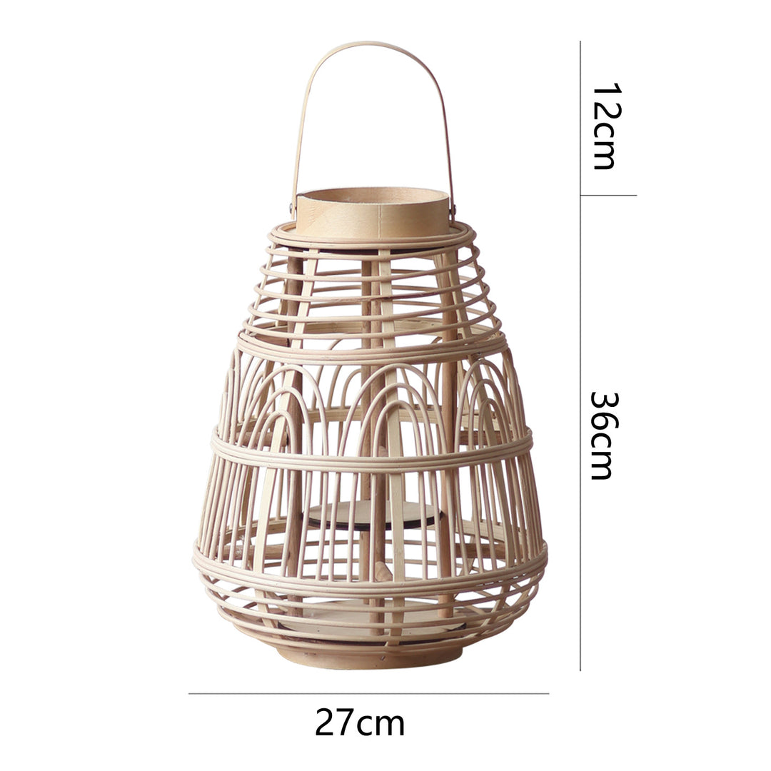 Rustikale Rattan-Laterne Karnz