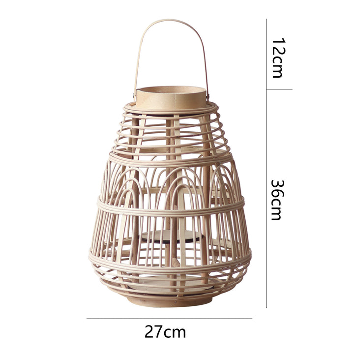 Rustikale Rattan-Laterne Karnz