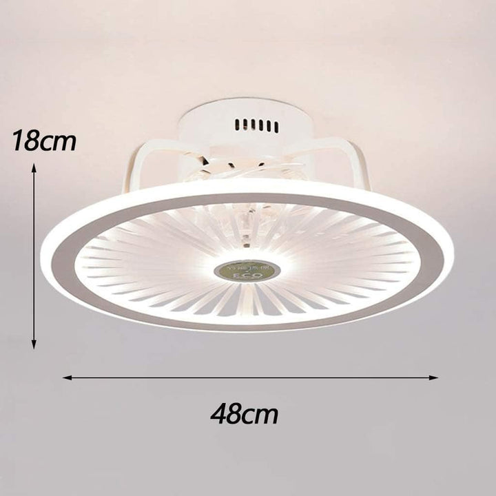 Moderner runder Deckenventilator mit Licht