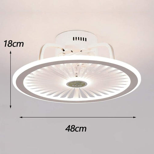 Moderner runder Deckenventilator mit Licht