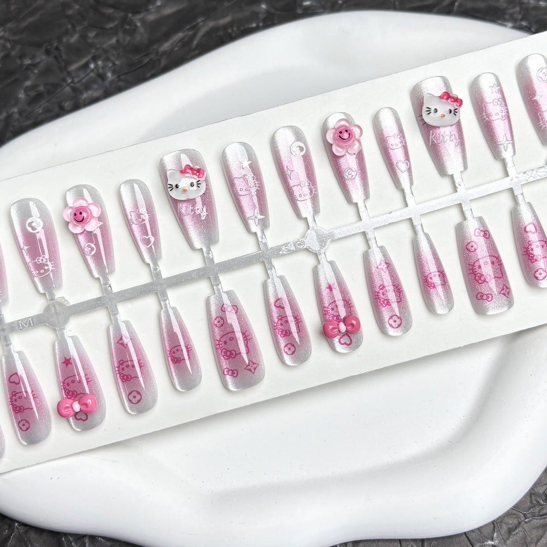 Cartoon-Charakter Press-On-Nagelset