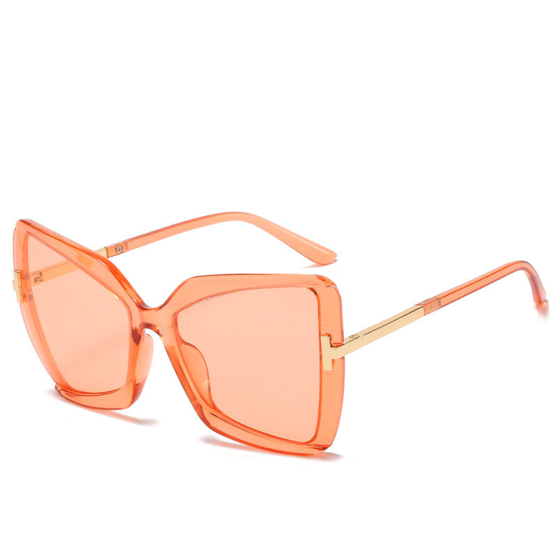 Luxuriöse Übergroße Schild Sonnenbrille Karnz