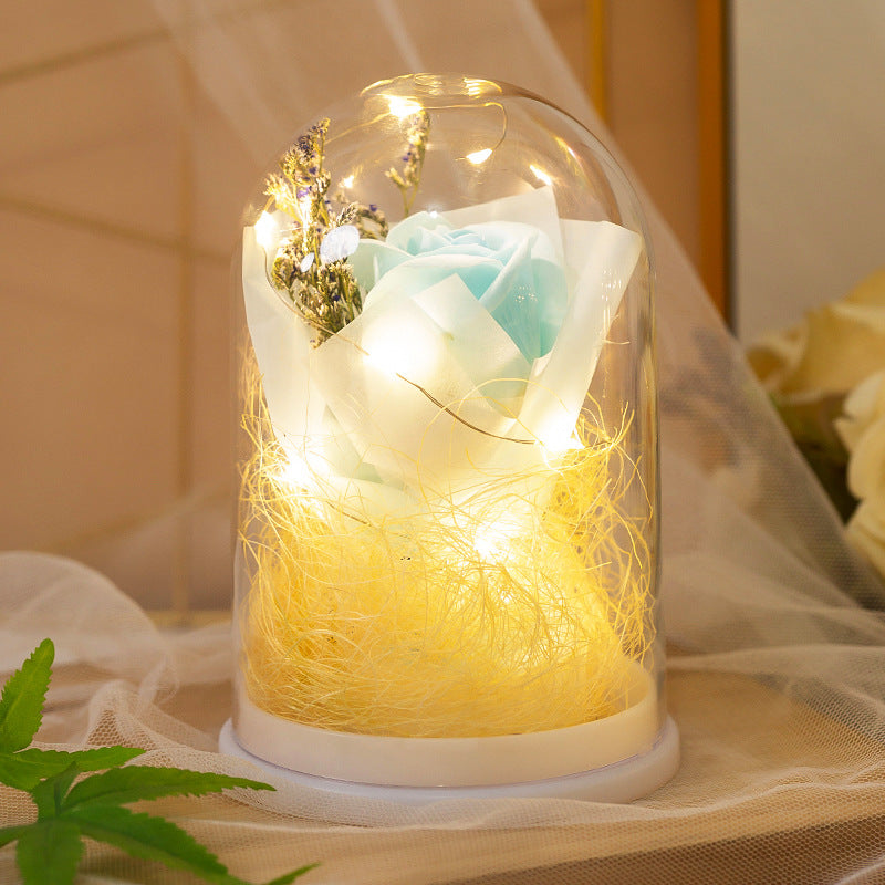 Dekorative Glaskugel mit LED-Beleuchtung