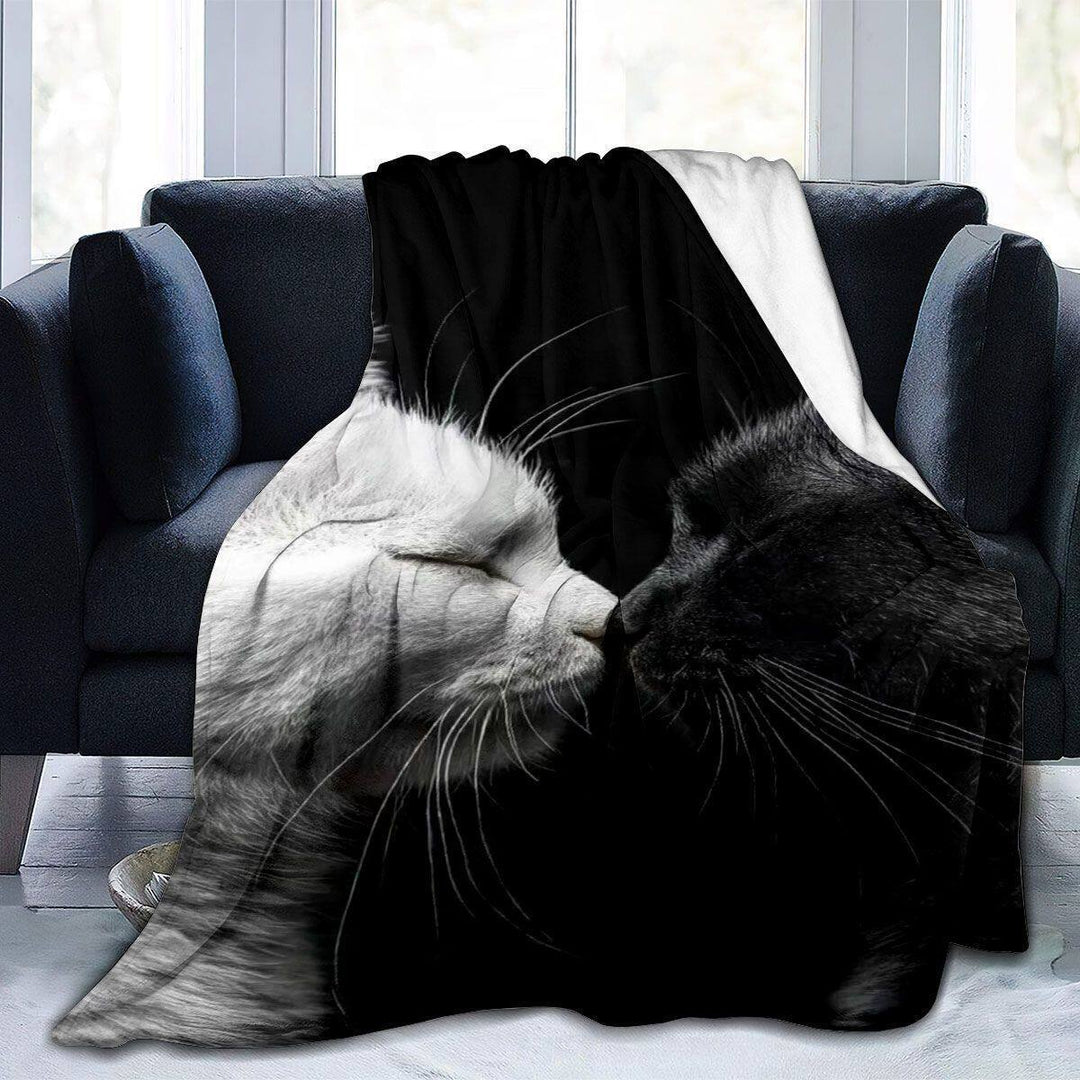 Künstlerische katzenmotivierte Fleece-Decke
