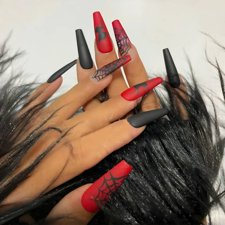 Halloween-Themen Press-On Nagelkunst Karnz