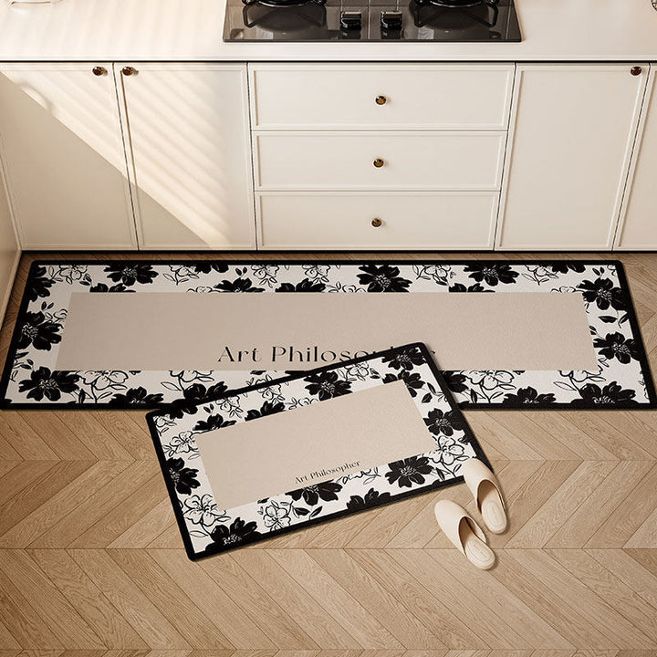 Floral Print Küchenläufer