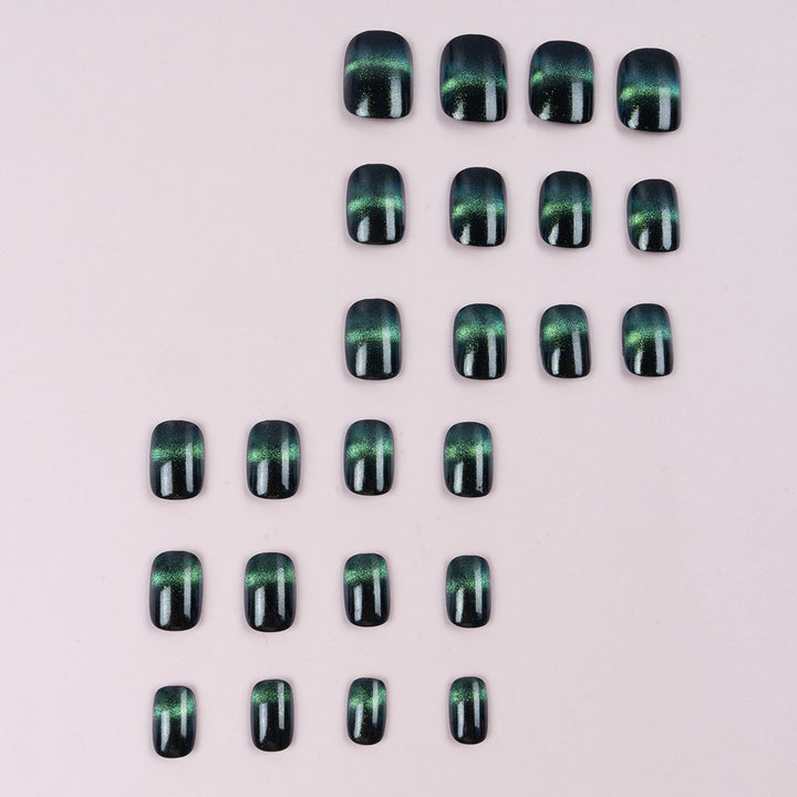 Press-On Nagelkunst Set mit glänzendem Verlaufsdesign