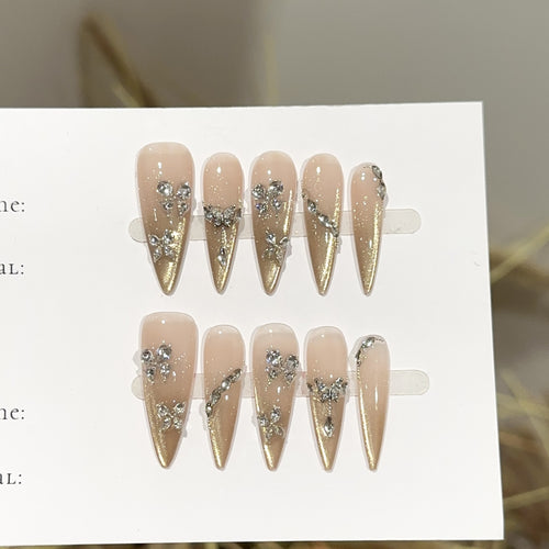 Elegantes Press-On-Nagelset