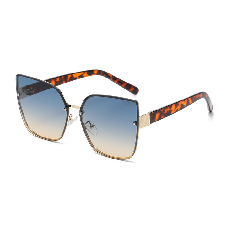 Damen Oversized Sonnenbrille mit Gradientenschutz Karnz