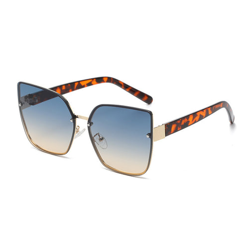 Damen Oversized Sonnenbrille mit Gradientenschutz Karnz