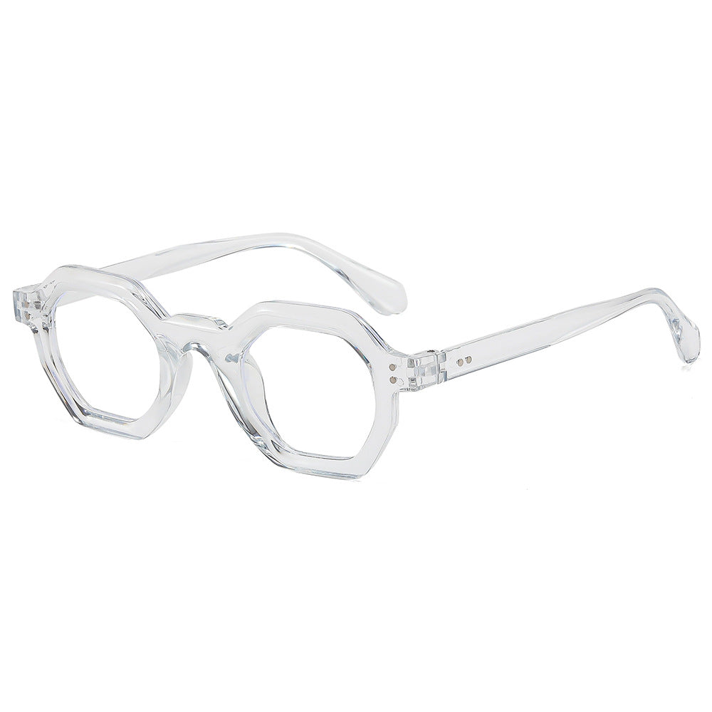 Damen oktagonale Sonnenbrille mit modischem Muster und UV-Schutz Karnz