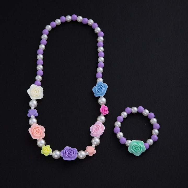 Schmuck-Set mit Blumenmotiven Karnz