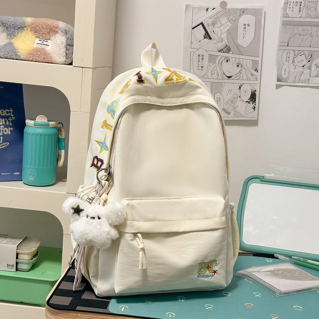 Trendy Bestickter Schulrucksack Karnz