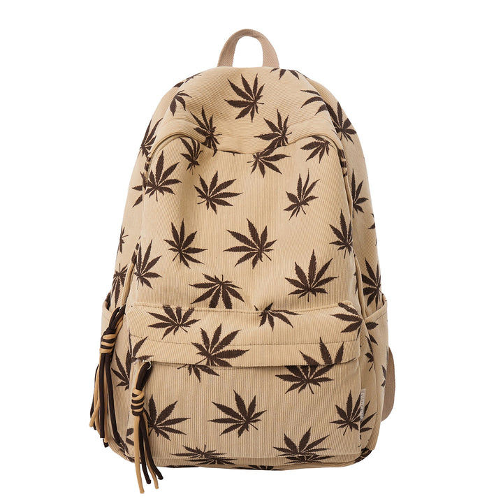 Stylische Blattmuster-Rucksack Karnz