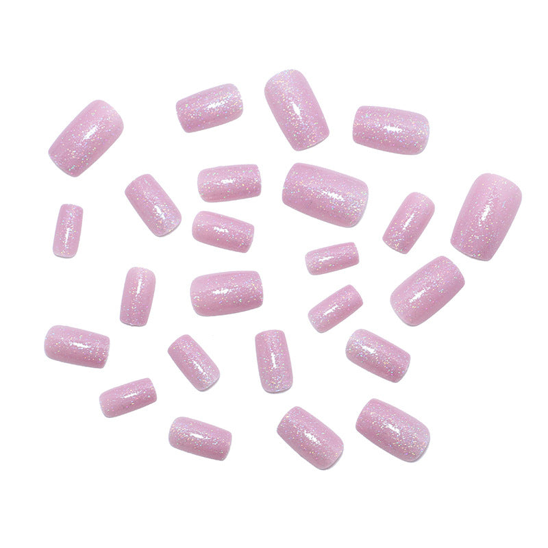 Glitzerndes Acryl Press-On Nagelset Karnz