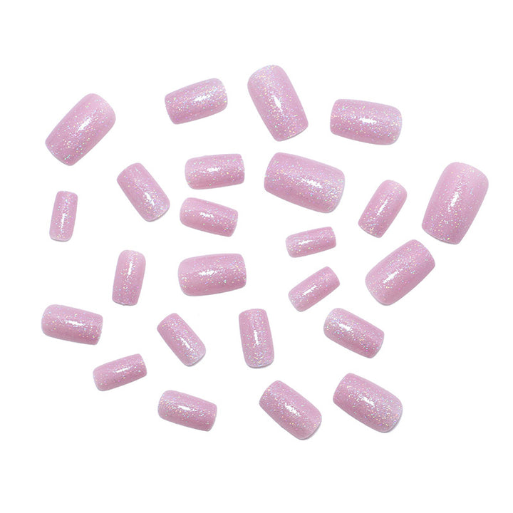 Glitzerndes Acryl Press-On Nagelset Karnz