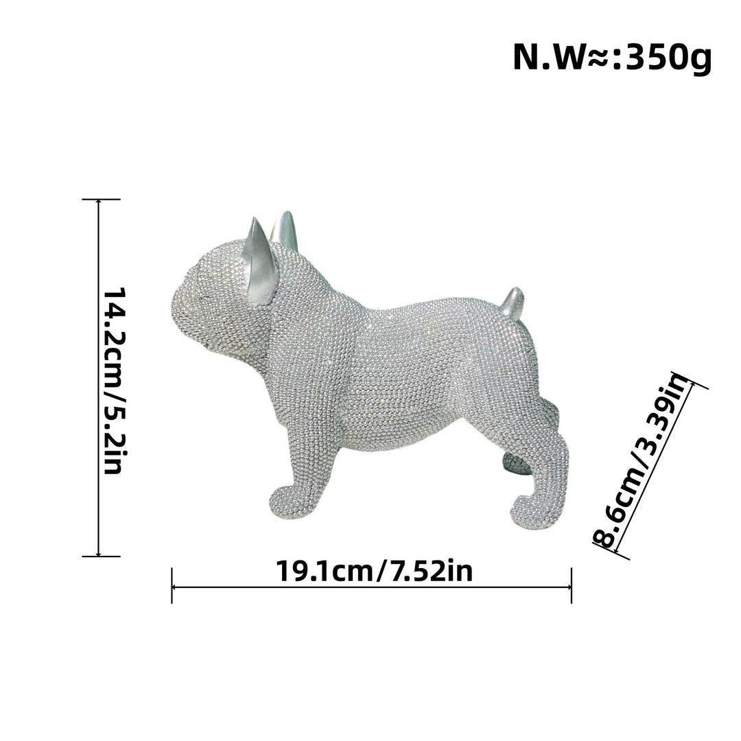 Dekorative Hundefigur im modernen Design Karnz