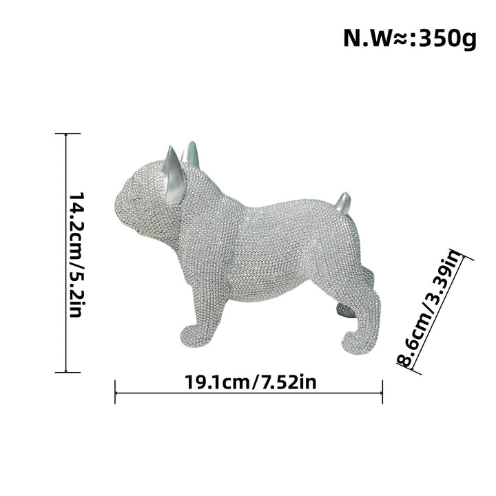 Dekorative Hundefigur im modernen Design Karnz