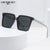 Damen quadratische Sonnenbrille mit elegantem Verlauf Karnz