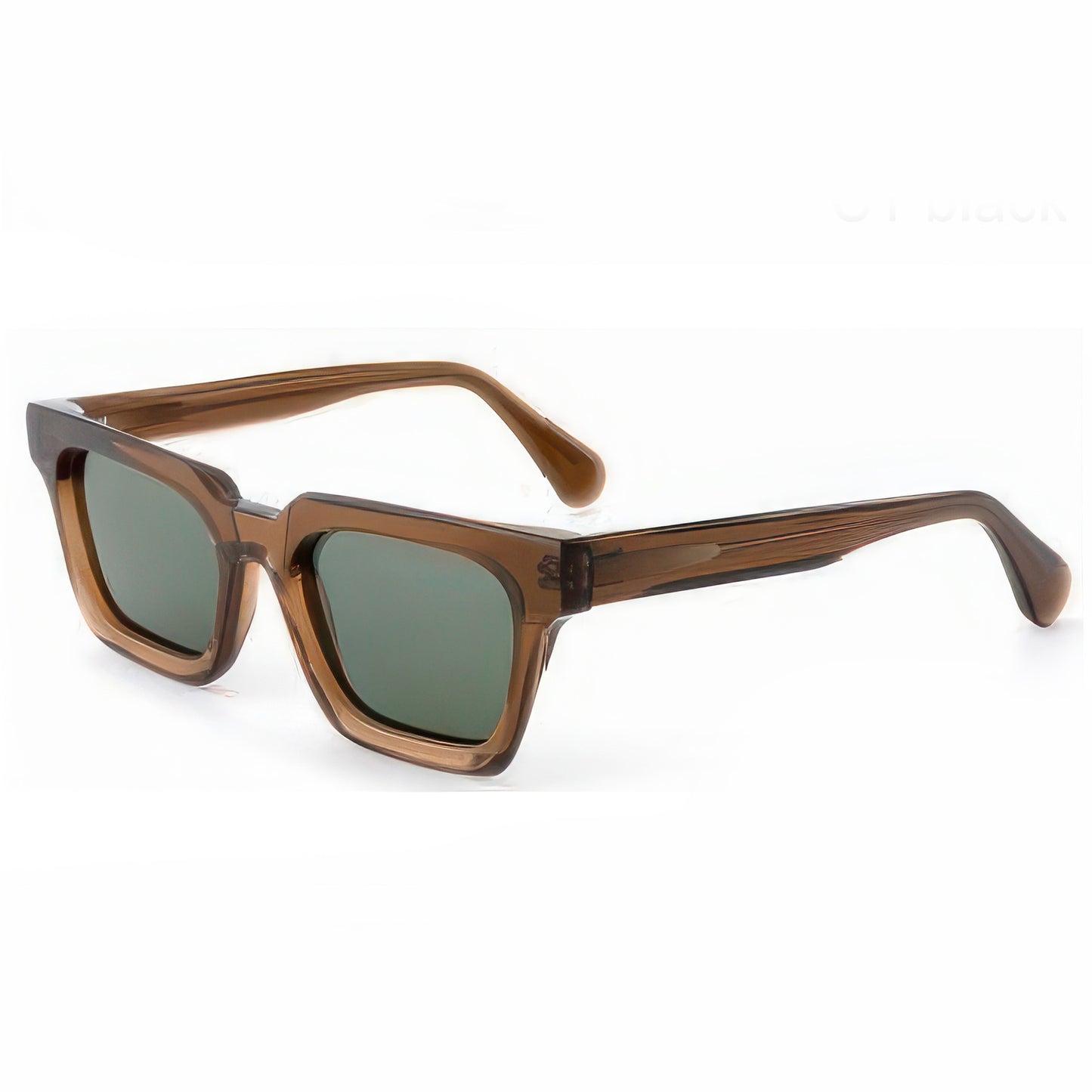 Damen stylische Sonnenbrille im modernen Design mit robustem, transparenten Rahmen Karnz