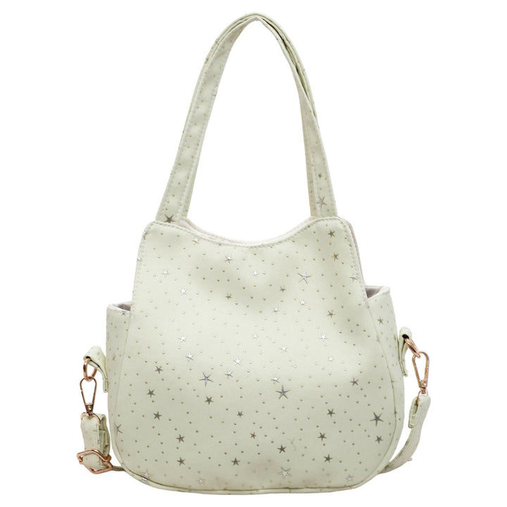 WoStar-Mustered Canvas Hobo Tasche Karnz