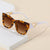 Damen Oversized Sonnenbrille mit modernem Geometrischen Design und elegantem Metallakzent Karnz