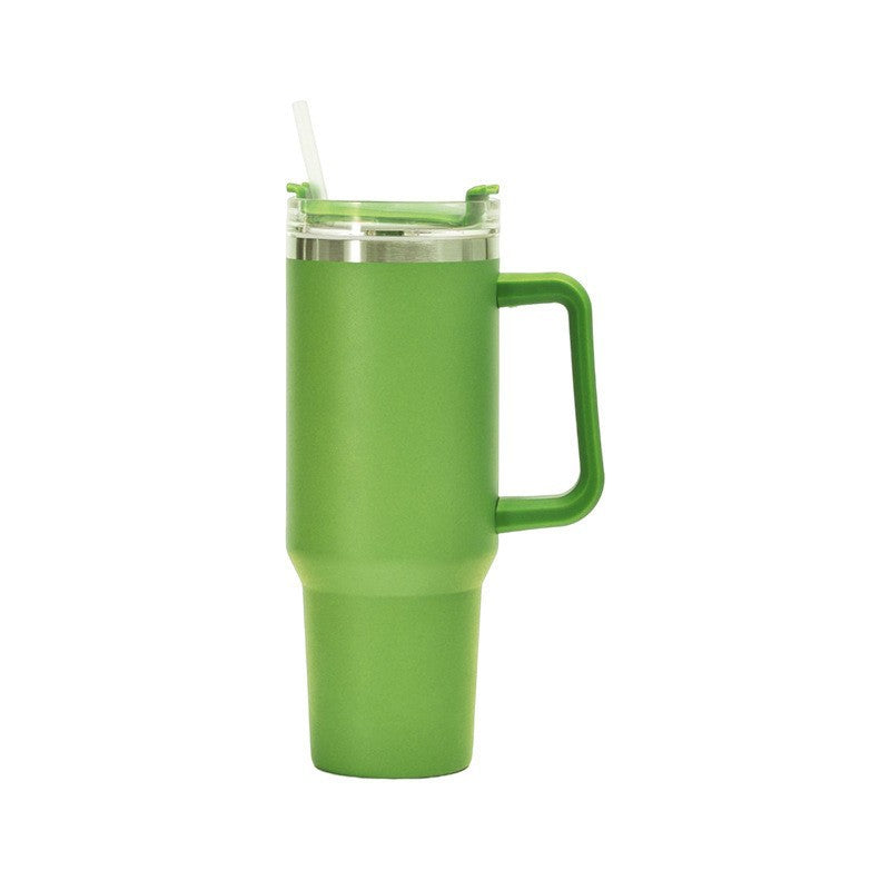 Damen Isolierbecher mit Trinkhalm und ergonomischem Griff Karnz