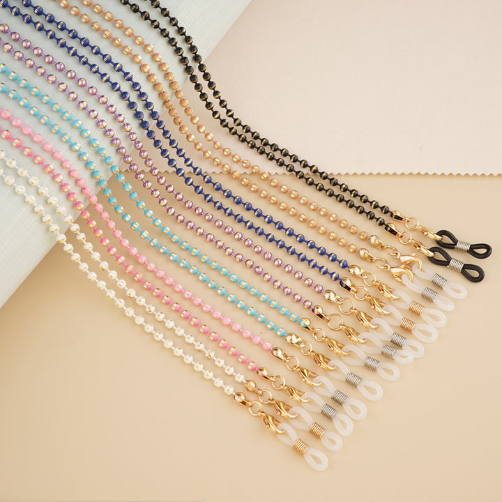 Stylische Perlen-Brillenband Karnz