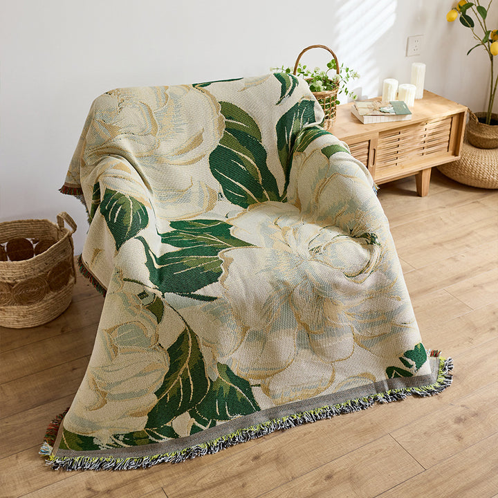 Künstlerische Jacquard-Wurfdecke