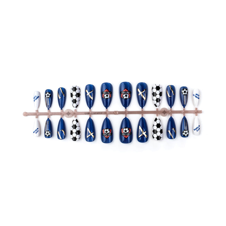 Sport-Themen Press-On Nail Art Set