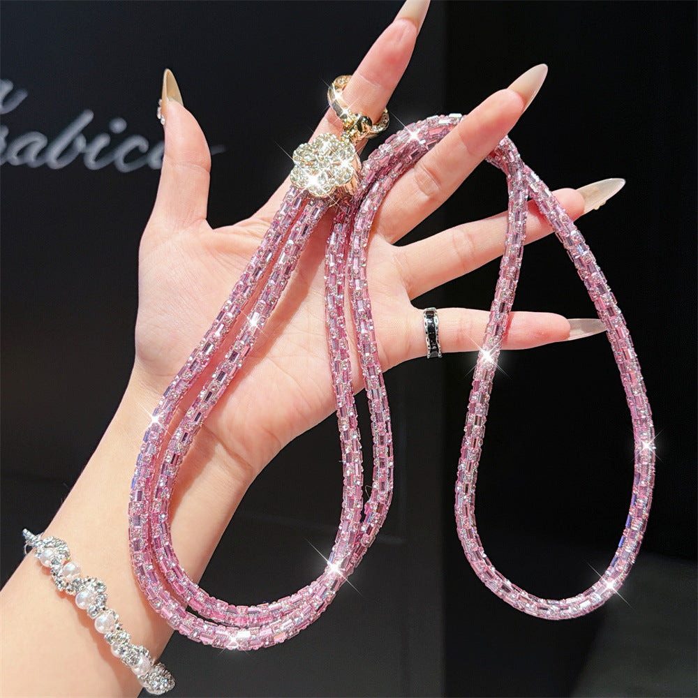 Funkelnde Kristall Charm Brillenband Karnz