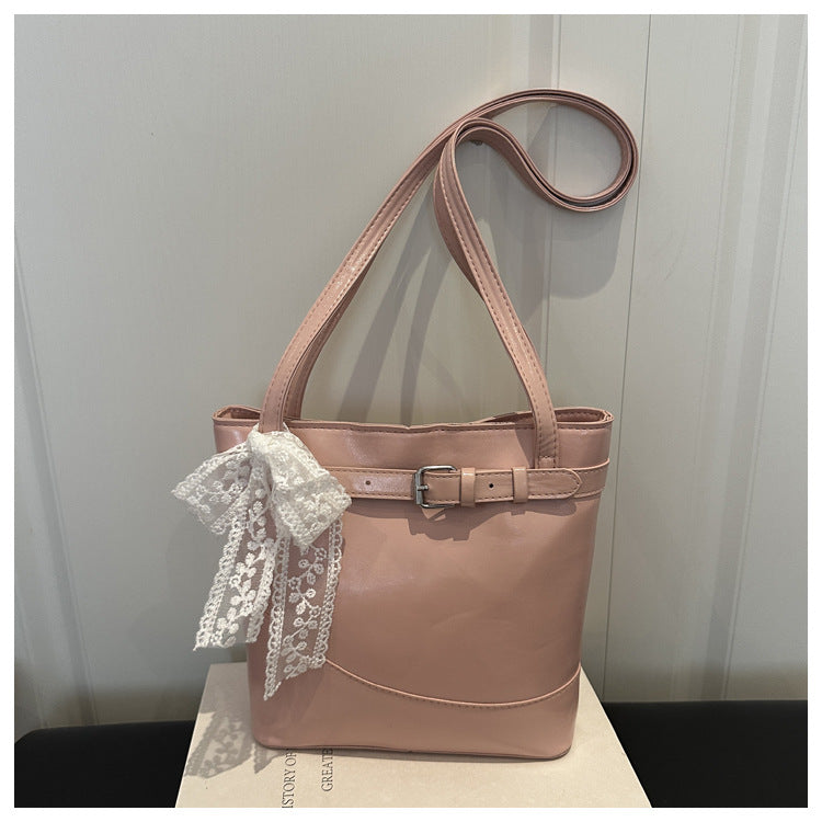 Elegante Kunstleder Schultertasche