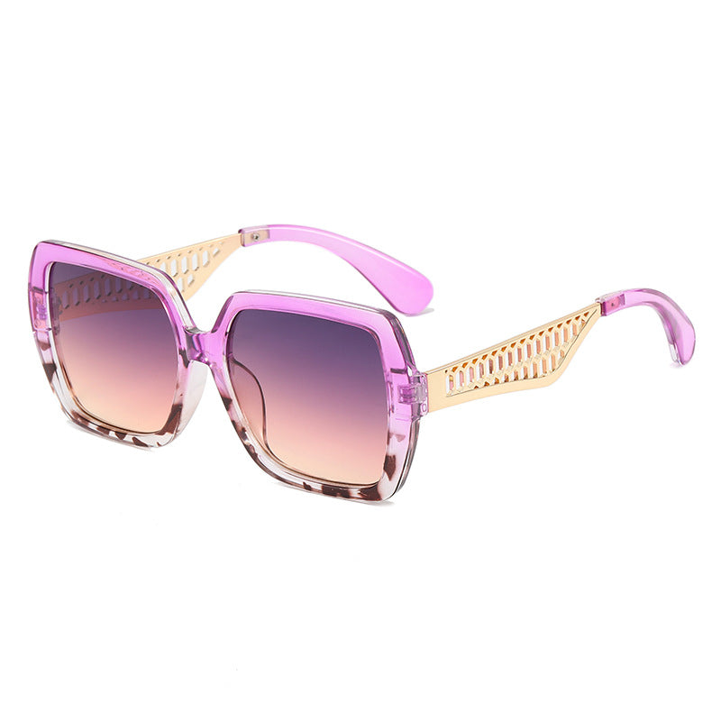 Damen Luxus-Sonnenbrille mit modischem Struktur-Rahmen Karnz